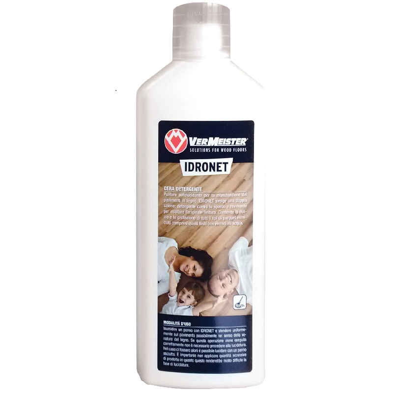 Самополирующееся моющее средство для лакированных деревянных полов Idronet Vermeister 1 л